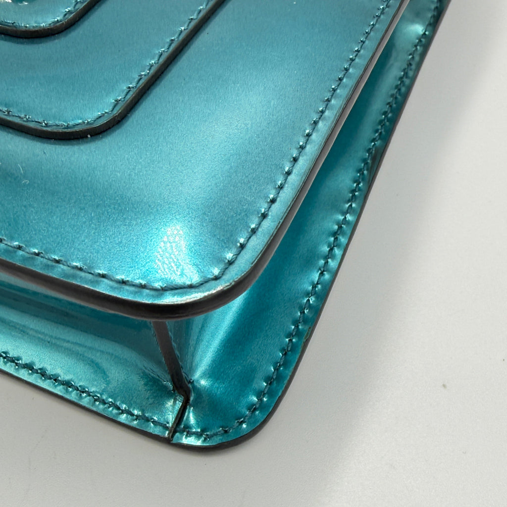 Bvlgari Serpenti Forever Bag in Green Patent Leather