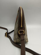 Gucci Ophidia GG Small Shoulder Bag in GG Supreme Canvas with Web Stripe