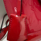 Louis Vuitton Alma BB Red Monogram (2014) Vernis Patent Leather Handbag