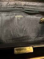 Chanel CC Filigree Zip Around Wallet Black Caviar Leather
