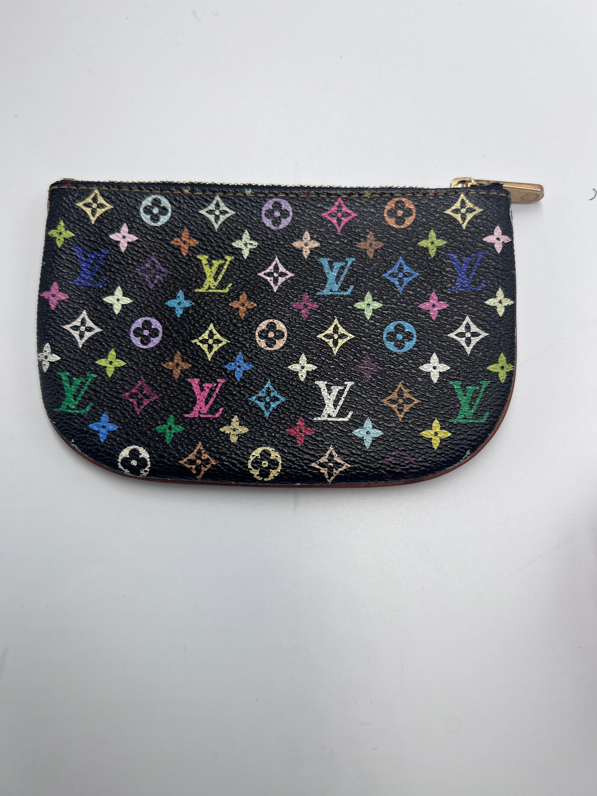 Louis Vuitton Monogram Multicolore Key Pouch / Pochette Clés in Black (Noir)