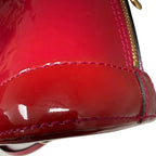 Louis Vuitton Alma BB Red Monogram (2014) Vernis Patent Leather Handbag