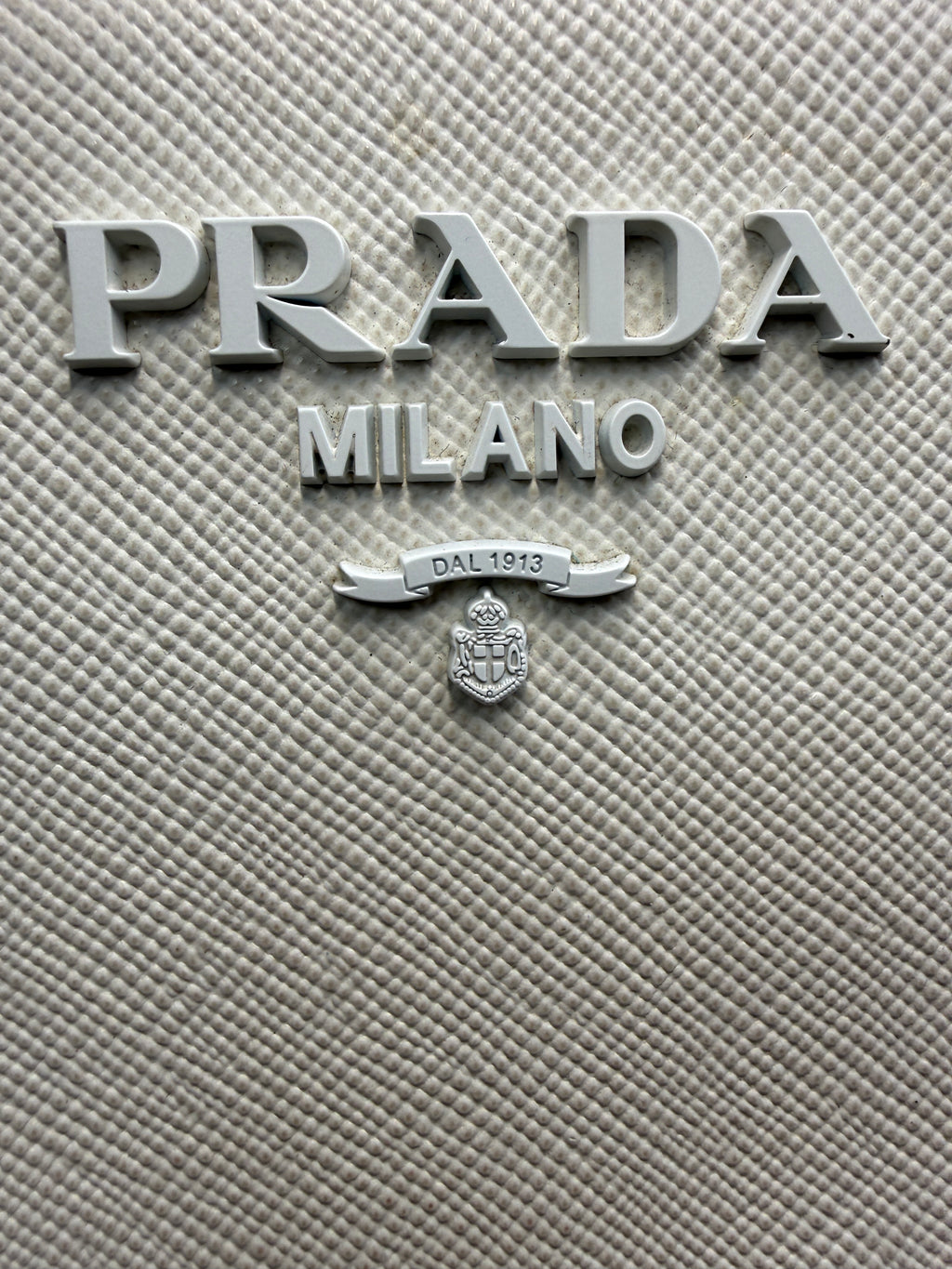Prada Saffiano Cuir Small Double Bag (Monochrome) in Off-White / Chalk (Talco)