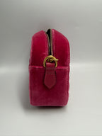 Gucci Velvet Matelass Small GG Marmont Camera Bag