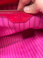 Louis Vuitton x Takashi Murakami Limited Edition Pink Shiny Leather Cosmic Blossom Tote GM