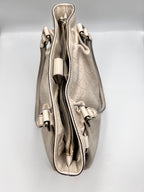 Gucci Guccissima Leather Tote Bag in Off-White