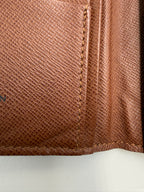 Louis Vuitton Vintage Porte-Cartes Credit/ Long Wallet in Monogram Canvas