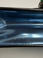 Bvlgari Serpenti Forever Metallic Calfskin Flap Bag in Electric Blue