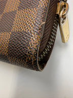 Louis Vuitton Zippy Wallet in Damier Ebene Canvas