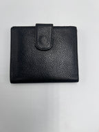 Chanel Vintage Timeless CC French Purse Wallet in Black Caviar Leather