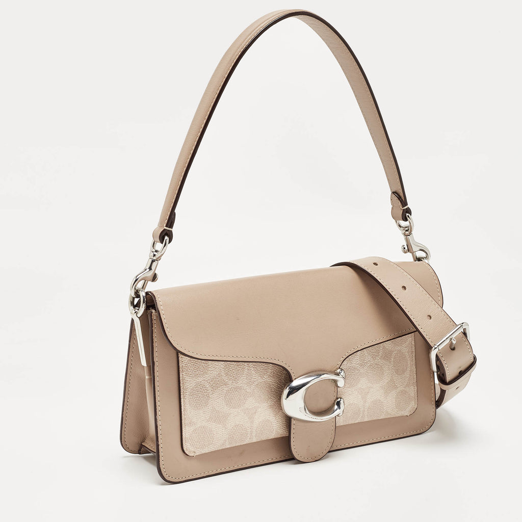 Coach Tabby 26 Beige Shoulder Bag