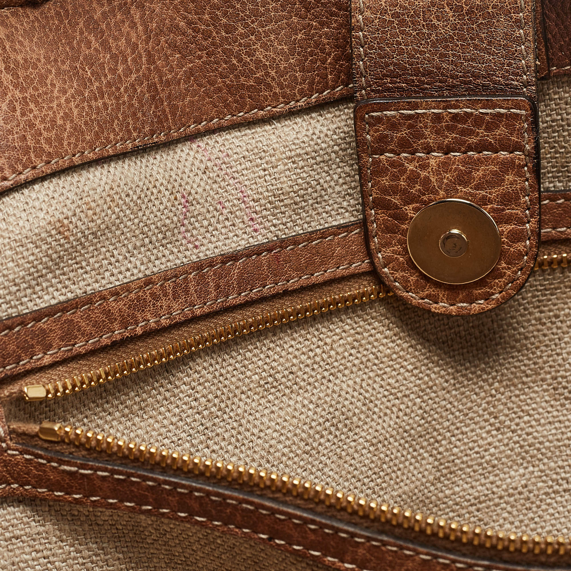 Gucci Bamboo Tassel Tote in Medium Brown Guccissima Leather