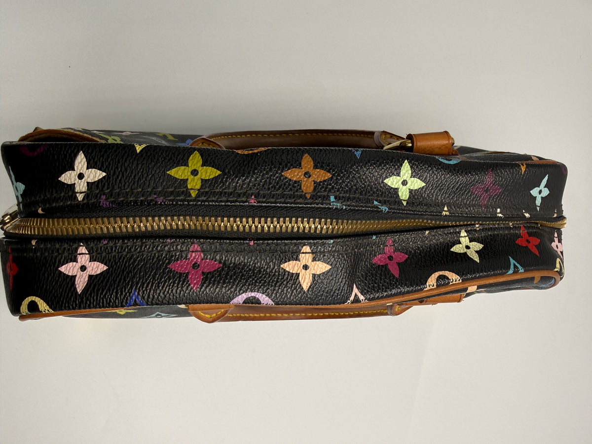 Louis Vuitton x Takashi Murakami Monogram Multicolore Trouville in Noir