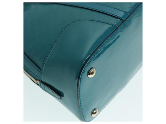Gucci Micro Guccissima Dome Bag Blue Leather