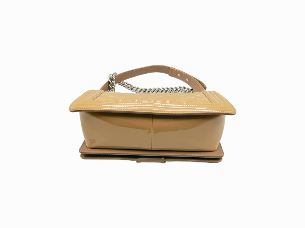 Chanel Beige Leboy Medium Crossbody Bag