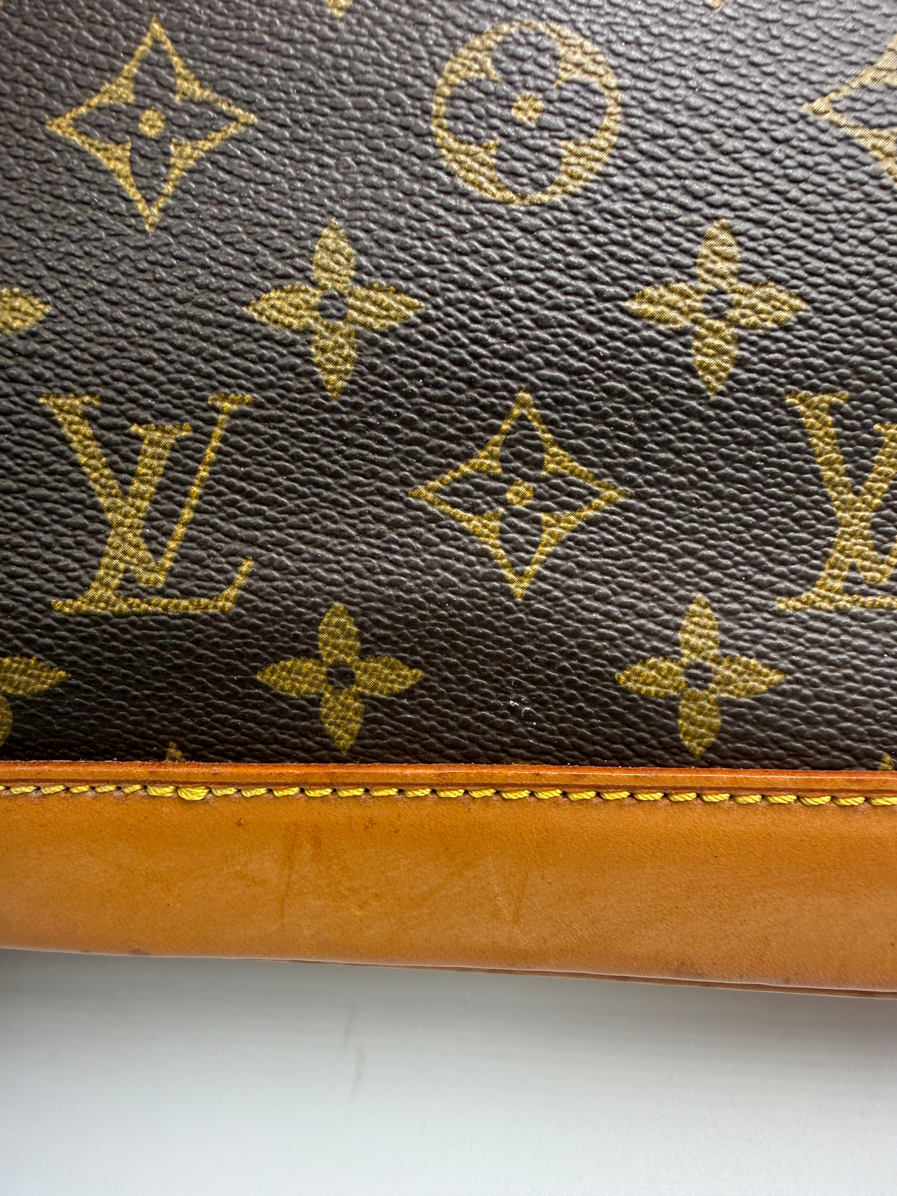 Louis Vuitton Alma MM Monogram Canvas Satchel Bag