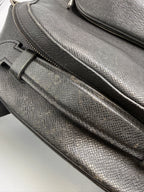 Louis Vuitton Anton Backpack in Ardoise / Noir Taiga Leather