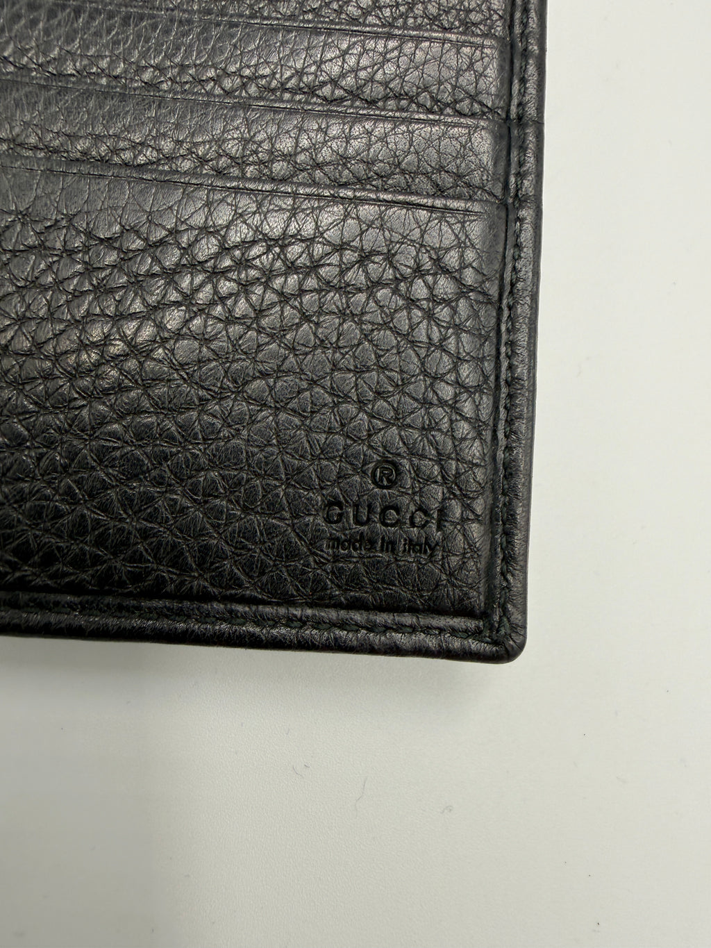 Gucci Interlocking G Continental Flap Wallet in Black Dollar Calf Leather