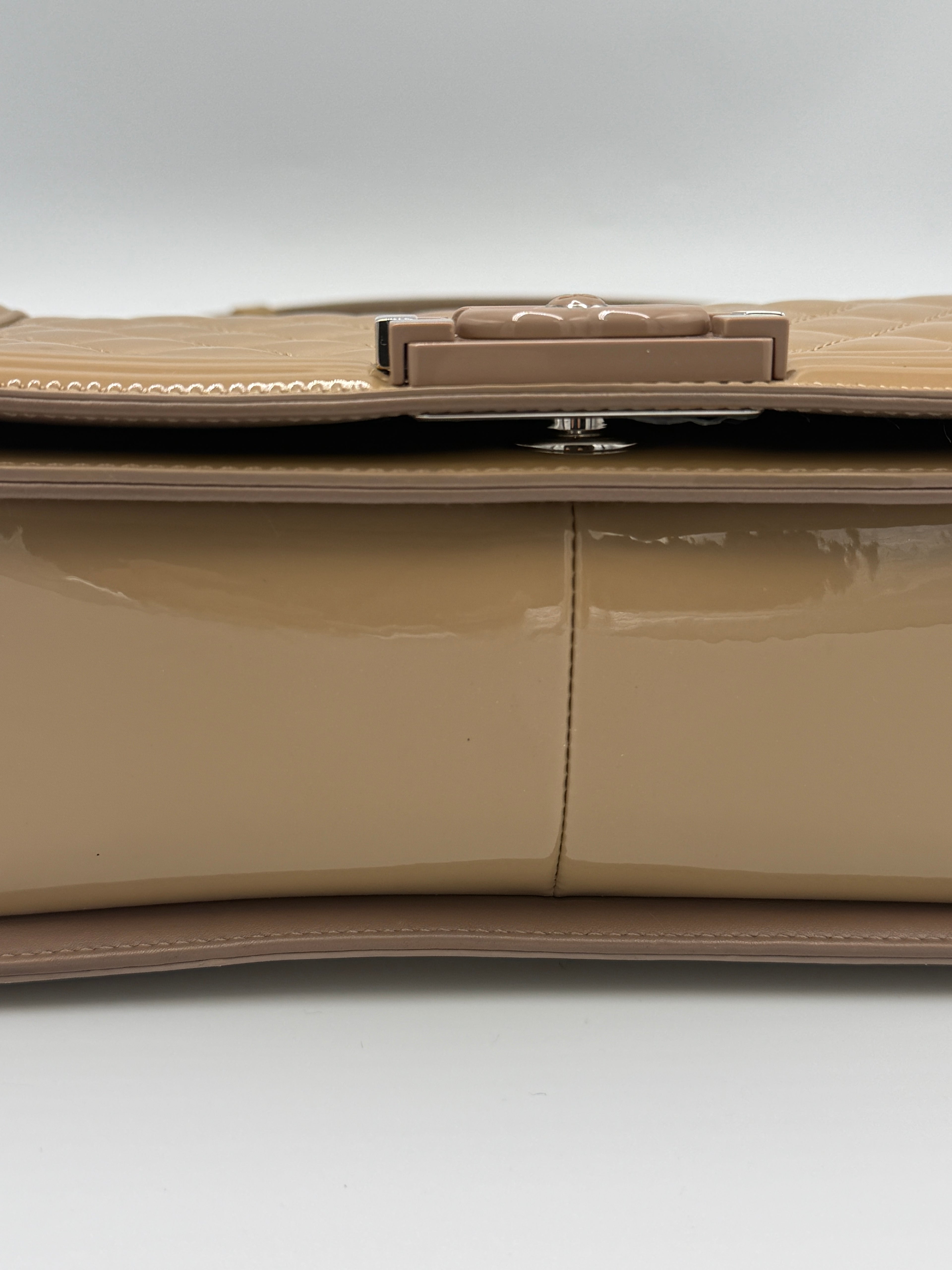 Chanel Beige Leboy Medium Crossbody Bag
