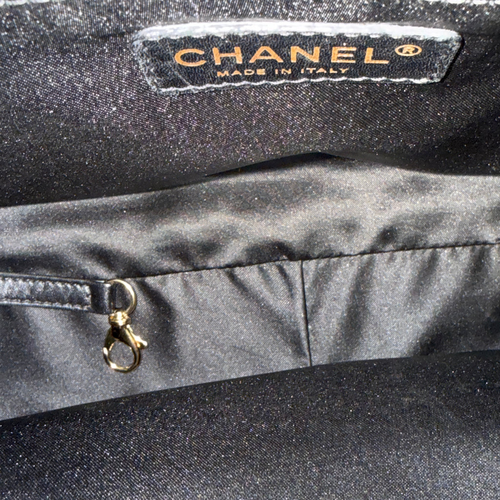 Chanel Grand Shopping Tote (GST) in Black Caviar Leather with Gold Hardware