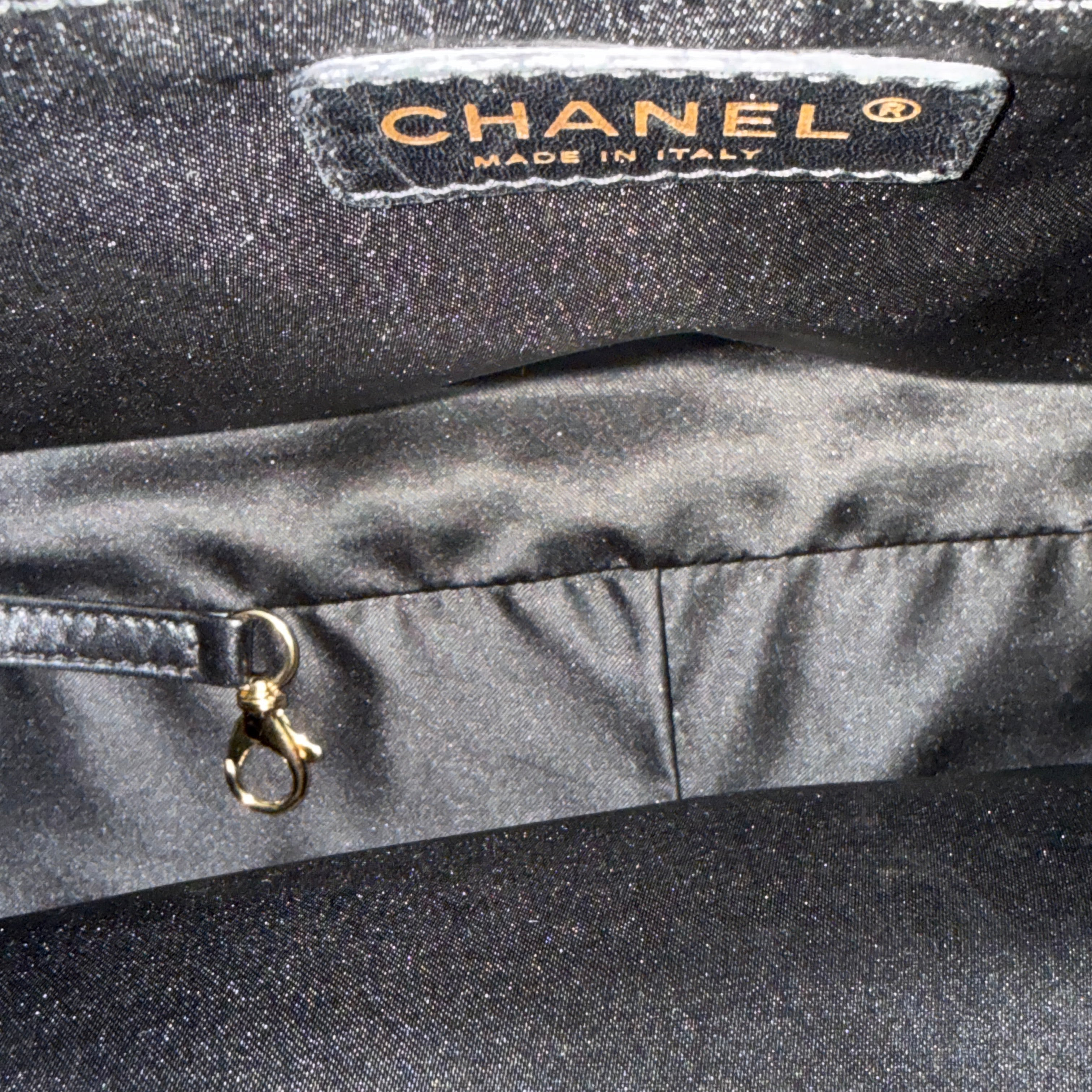 Chanel Grand Shopping Tote (GST) in Black Caviar Leather with Gold Hardware