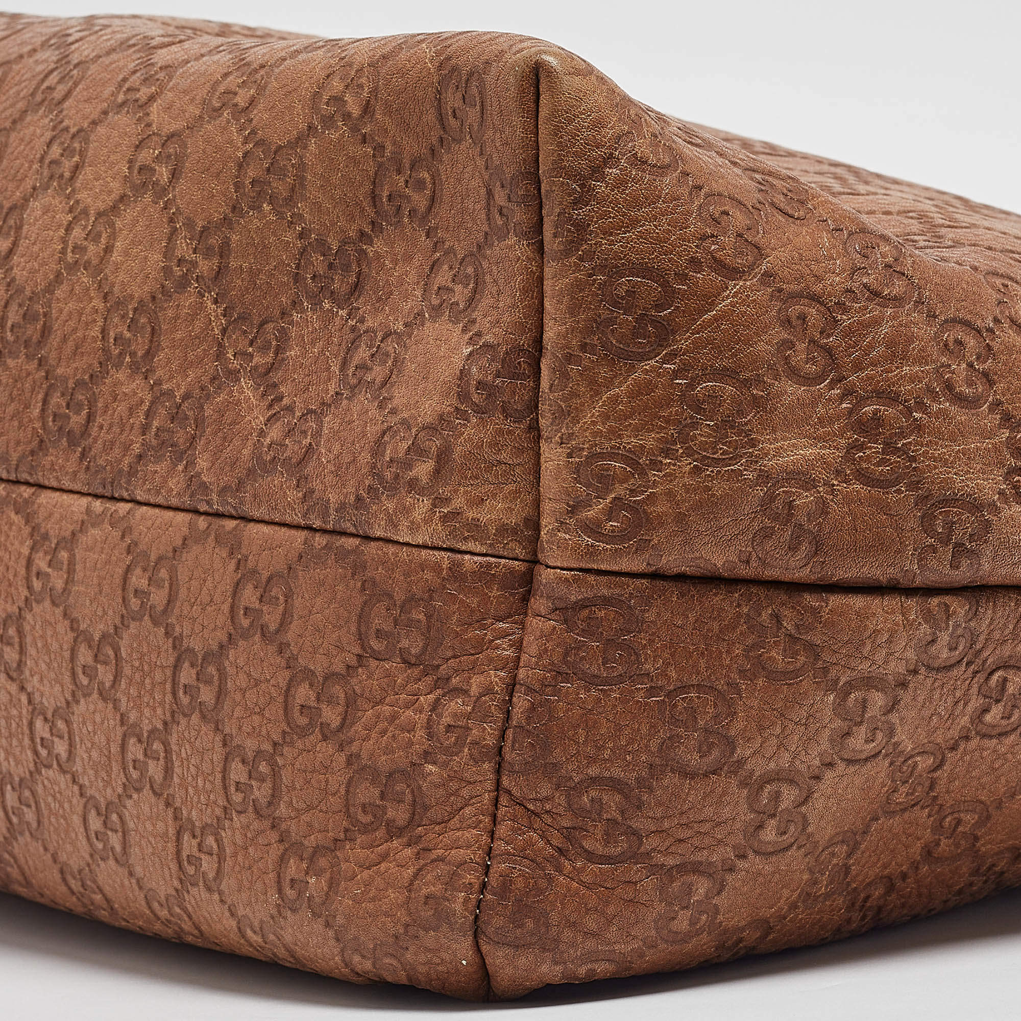 Gucci Bamboo Tassel Tote in Medium Brown Guccissima Leather