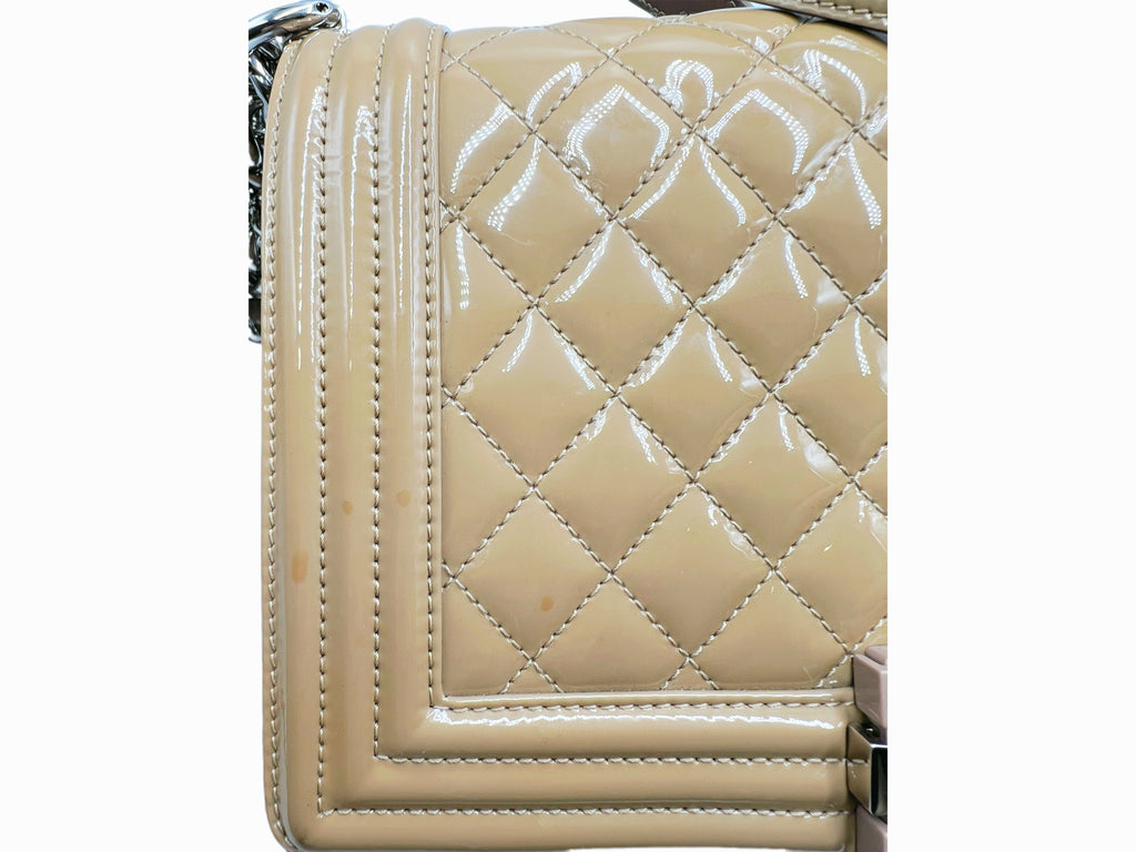 Chanel Beige Leboy Medium Crossbody Bag