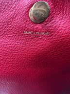 Yves Saint Laurent (YSL) Muse Two Bag in Red Textured Leather