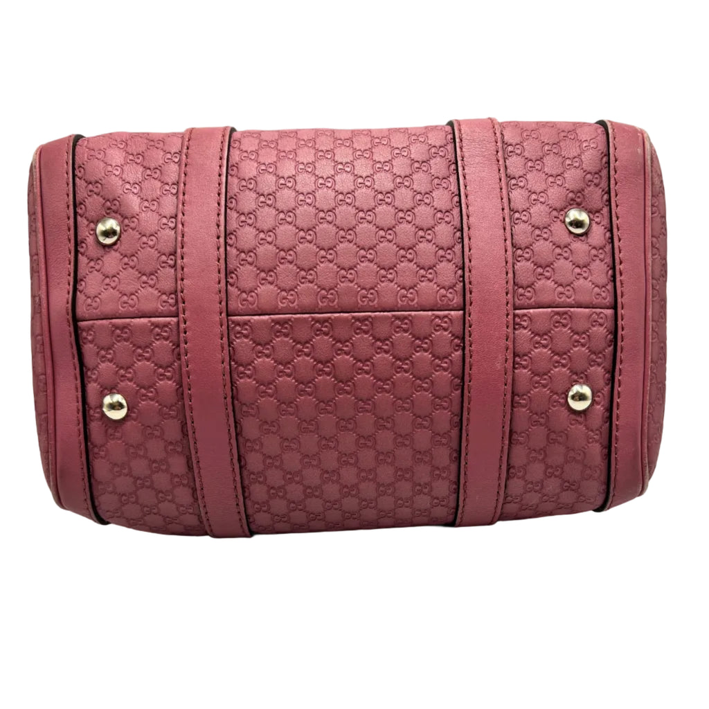 Gucci Micro Guccissima Joy Boston Bag Pink Calfskin Leather