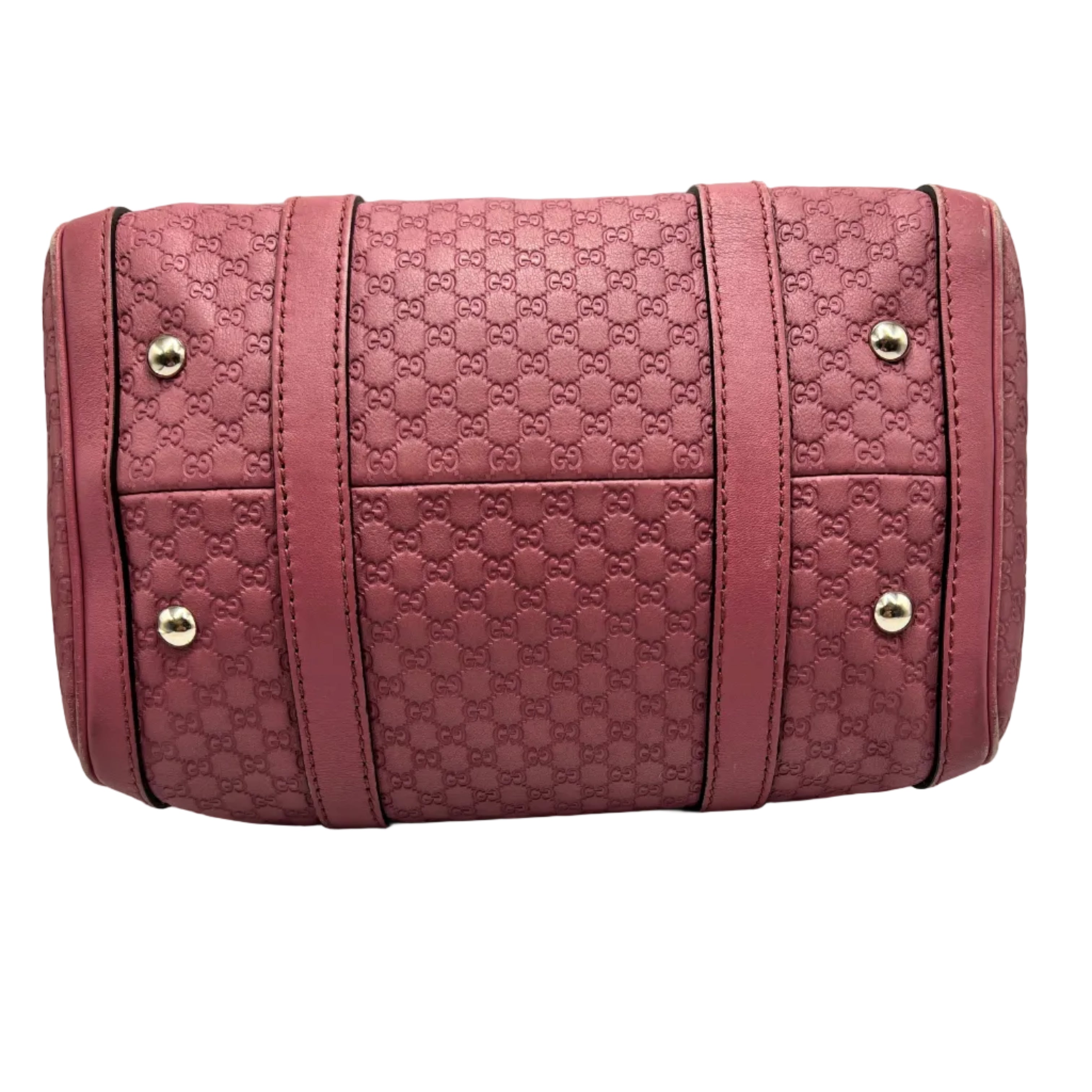 Gucci Micro Guccissima Joy Boston Bag Pink Calfskin Leather