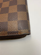 Louis Vuitton Zippy Wallet in Damier Ebene Canvas