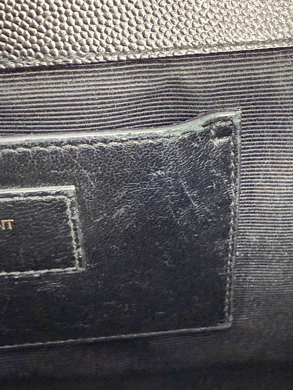 Saint Laurent Medium Kate Shoulder Bag Grain de Poudre Leather – Black & Gold