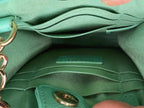 Chanel Green Tweed Clutch Crossbody Bag