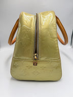 Louis Vuitton Monogram Vernis Soufflot / Tompkins Square Satchel in Bronze