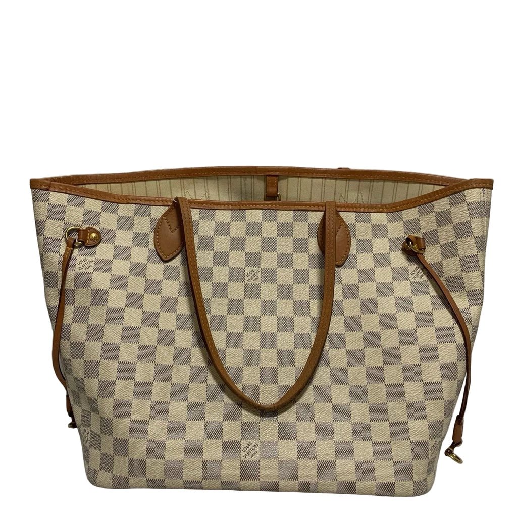 Louis Vuitton Neverfull Damier Azur MM Tote Bag
