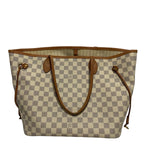 Louis Vuitton Neverfull Damier Azur MM Tote Bag