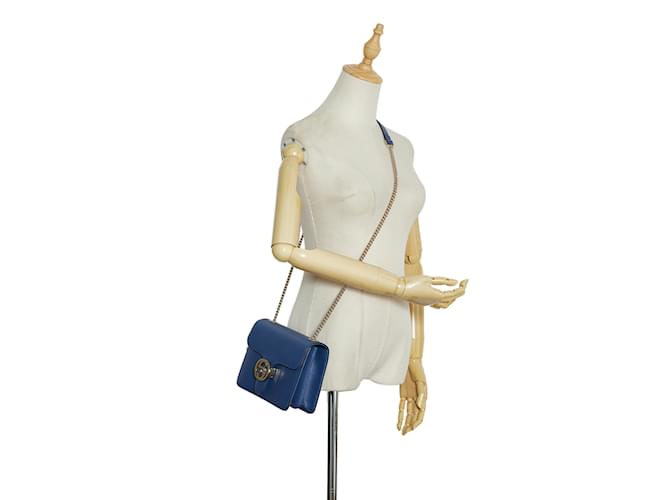 Gucci Interlocking G Medium Shoulder Bag in Blue Dollar Calf Leather