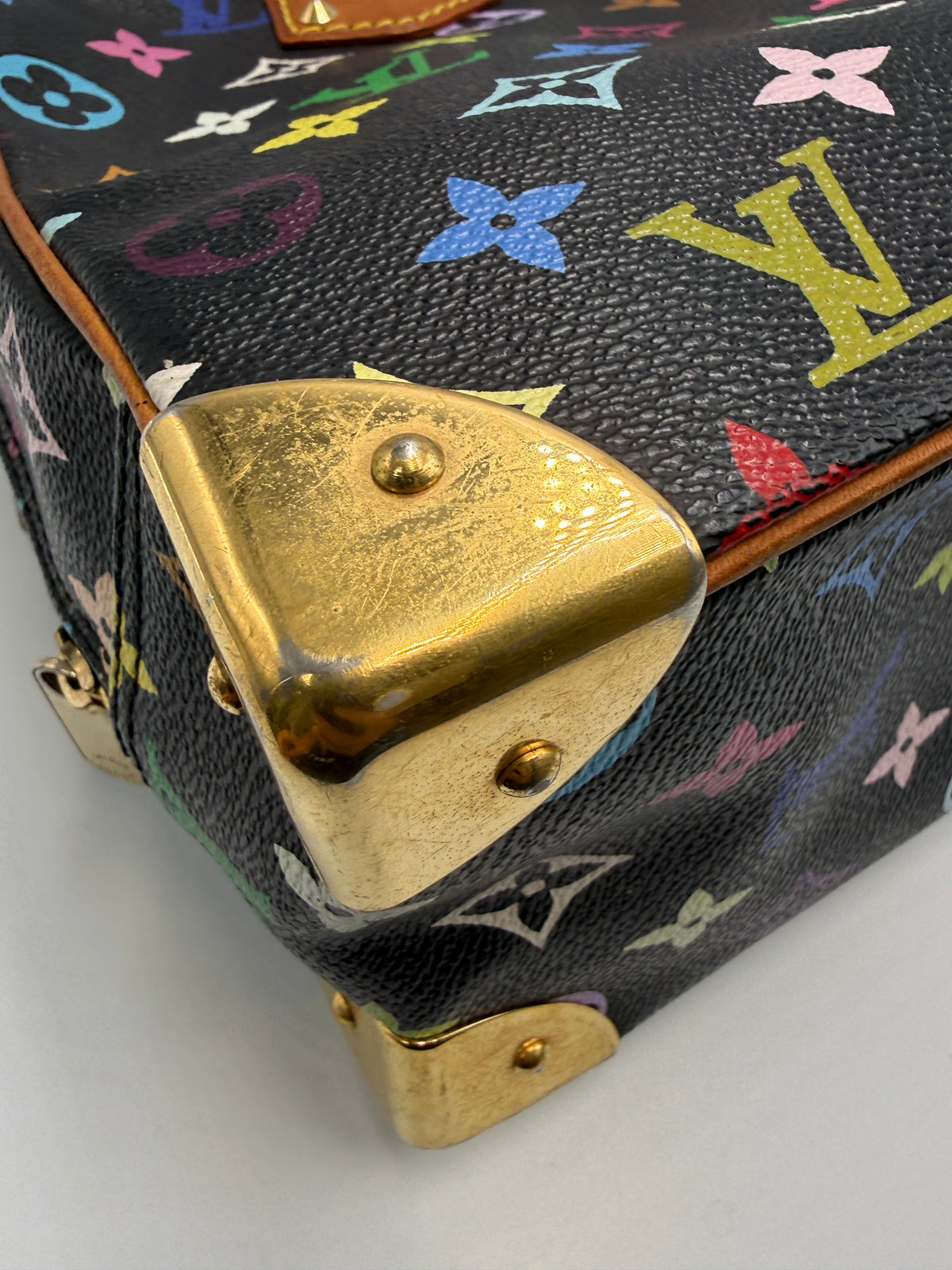 Louis Vuitton x Takashi Murakami Monogram Multicolore Trouville in Noir