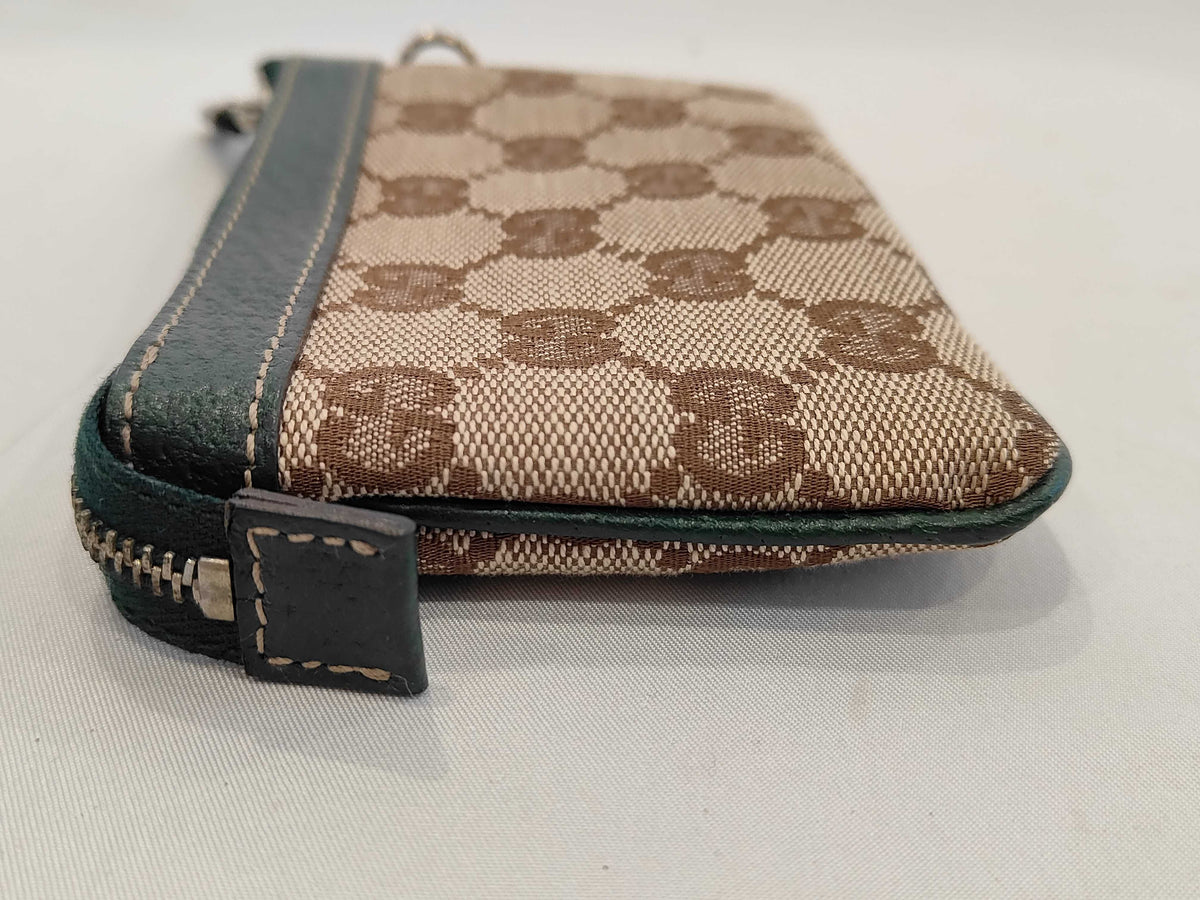 Gucci Monogram Canvas Zipper Wallet