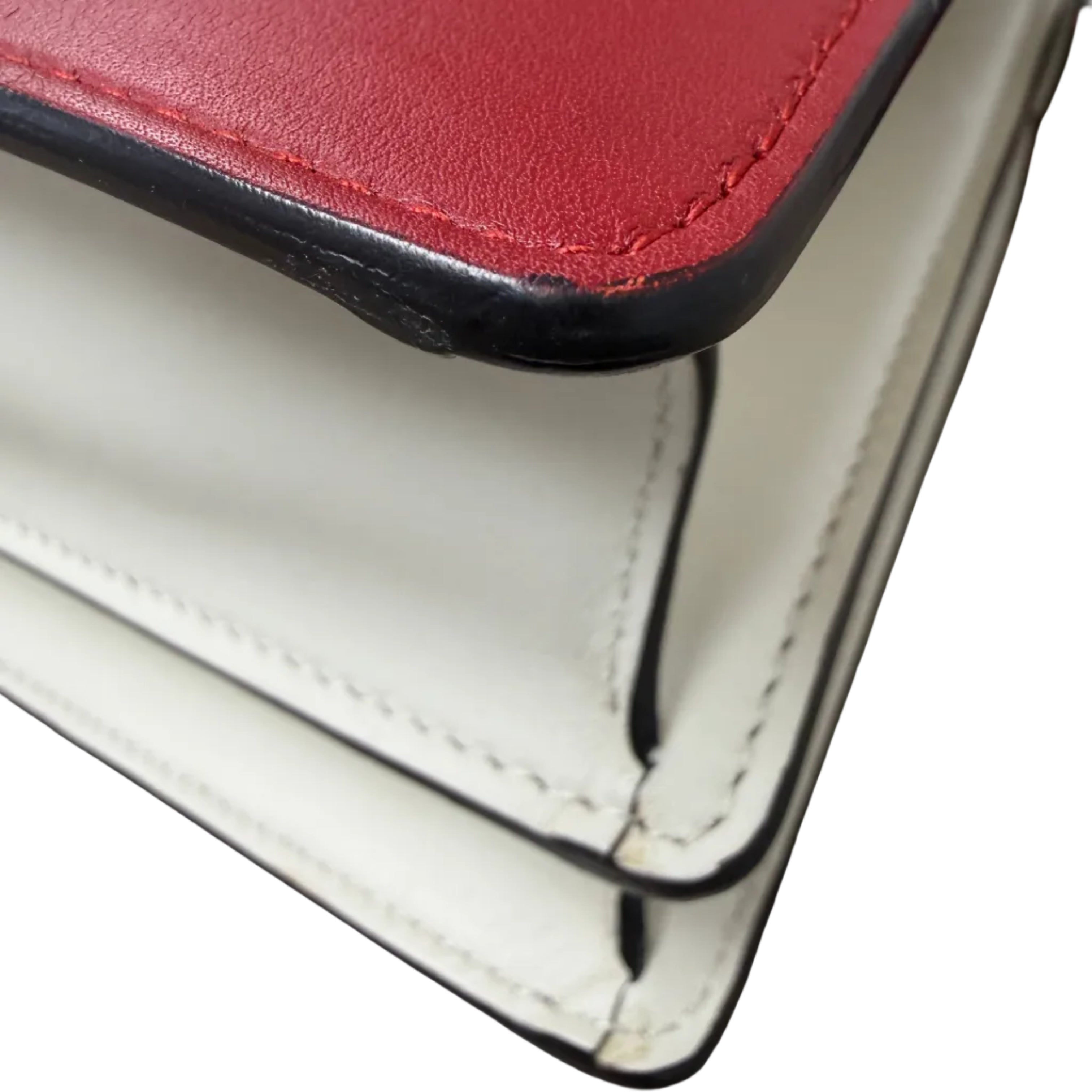 Gucci Dionysus Bamboo Top Handle Bag – Hibiscus White Leather with Web Strap