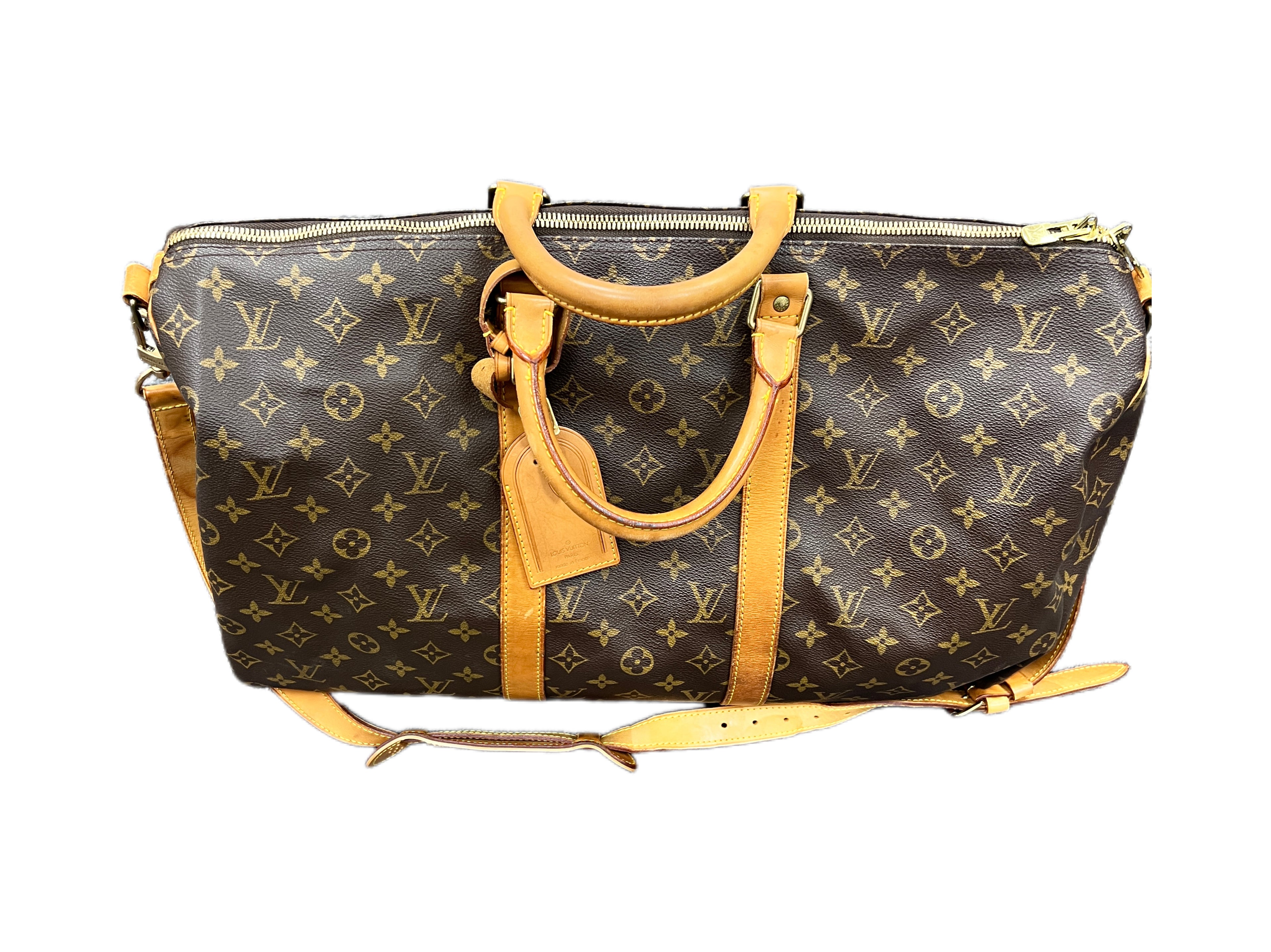 Louis Vuitton Keepall Bandoulière 50 Monogram Canvas Travel Duffle Bag