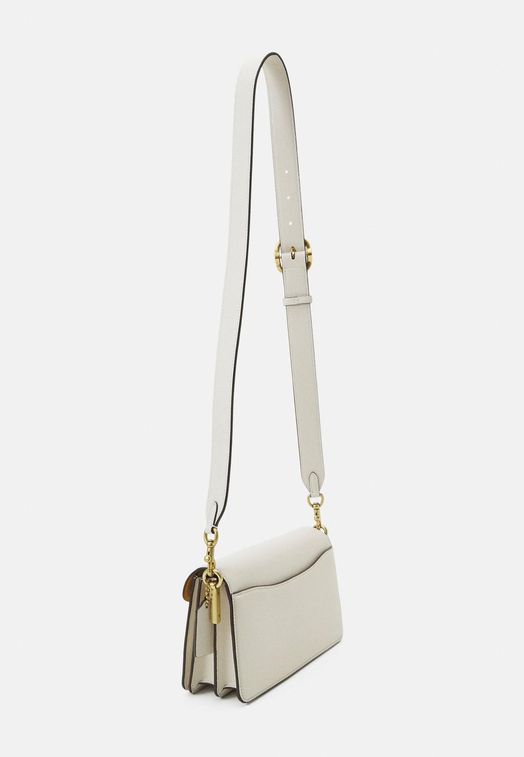 Coach Tabby Shoulder Bag 26 in Chalk Polished Pebble Leather