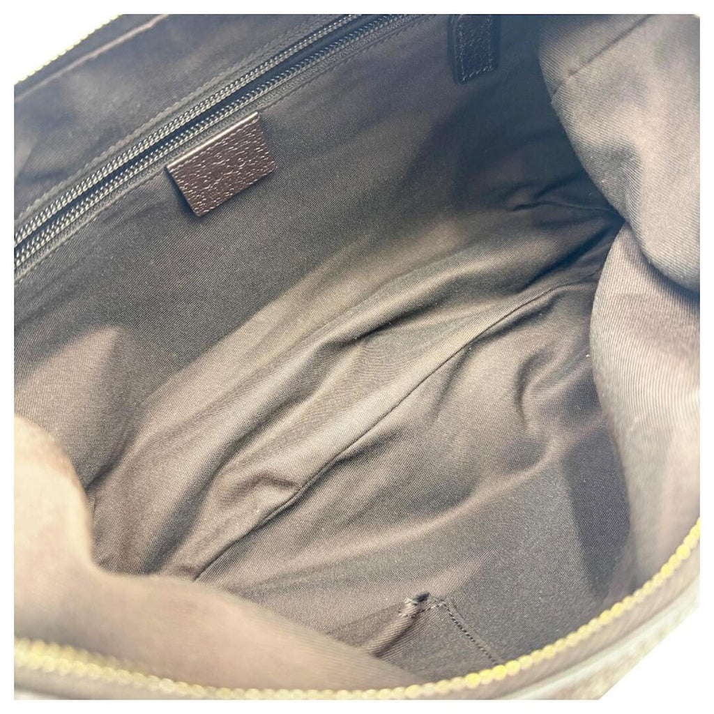 Gucci Leather Sherry Line Half Moon Sling Shoulder Bag