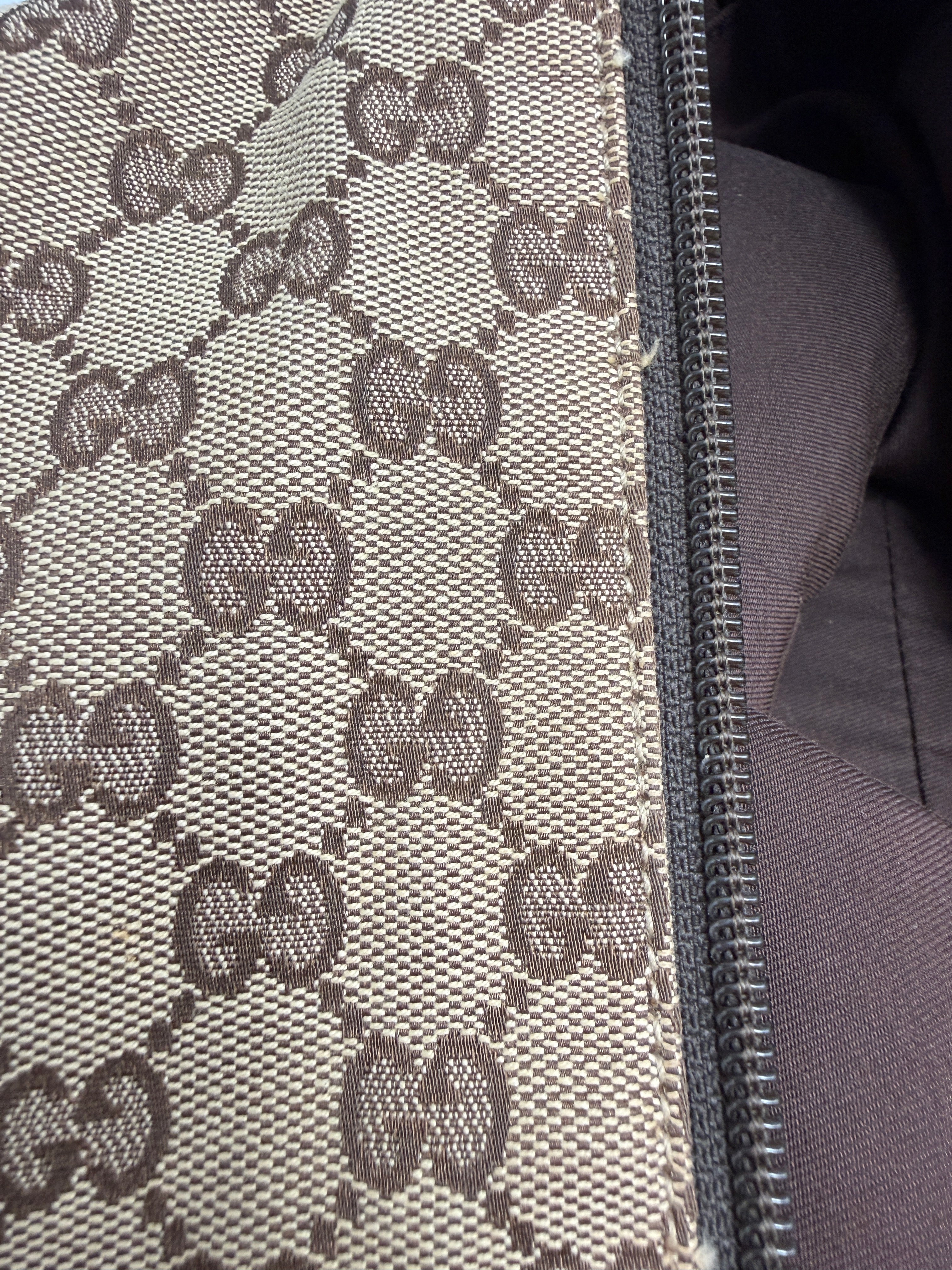 Gucci Vintage Princy Web Shoulder Bag in GG Canvas