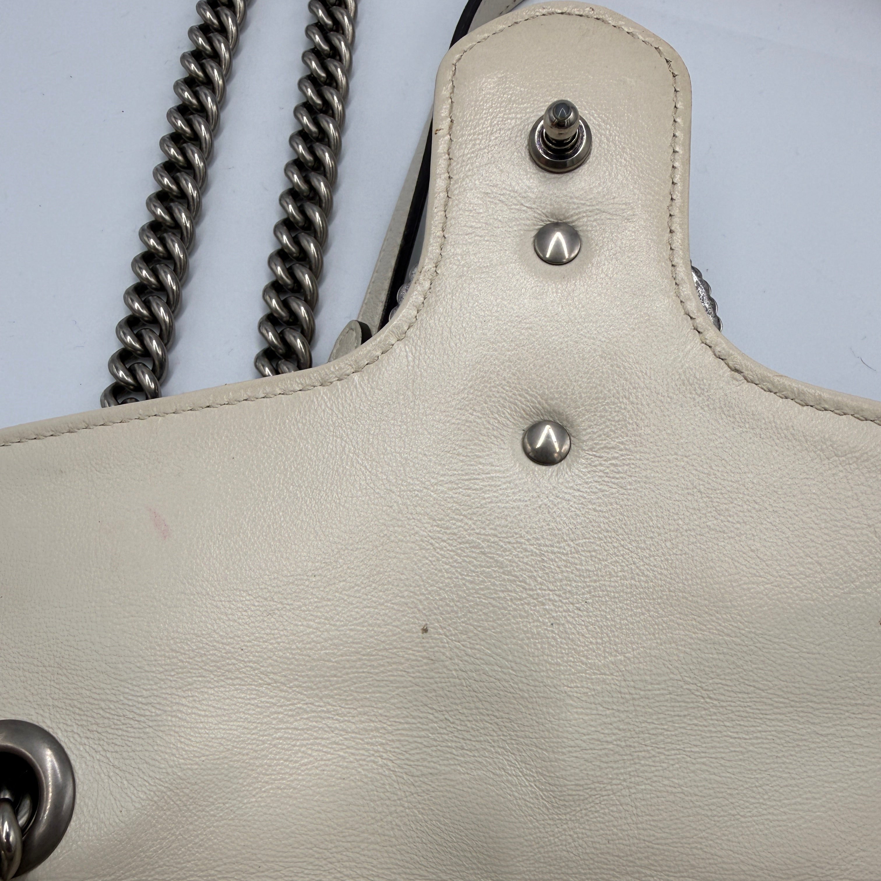 Gucci Marmont Medium Bag in Blue Leather Crossbody Bag