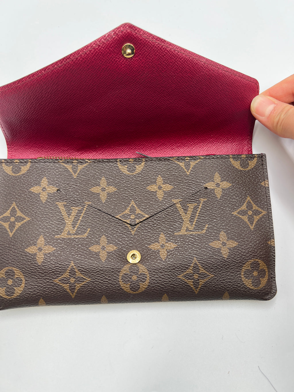 Louis Vuitton Monogram Jeanne Wallet Rose Ballerine