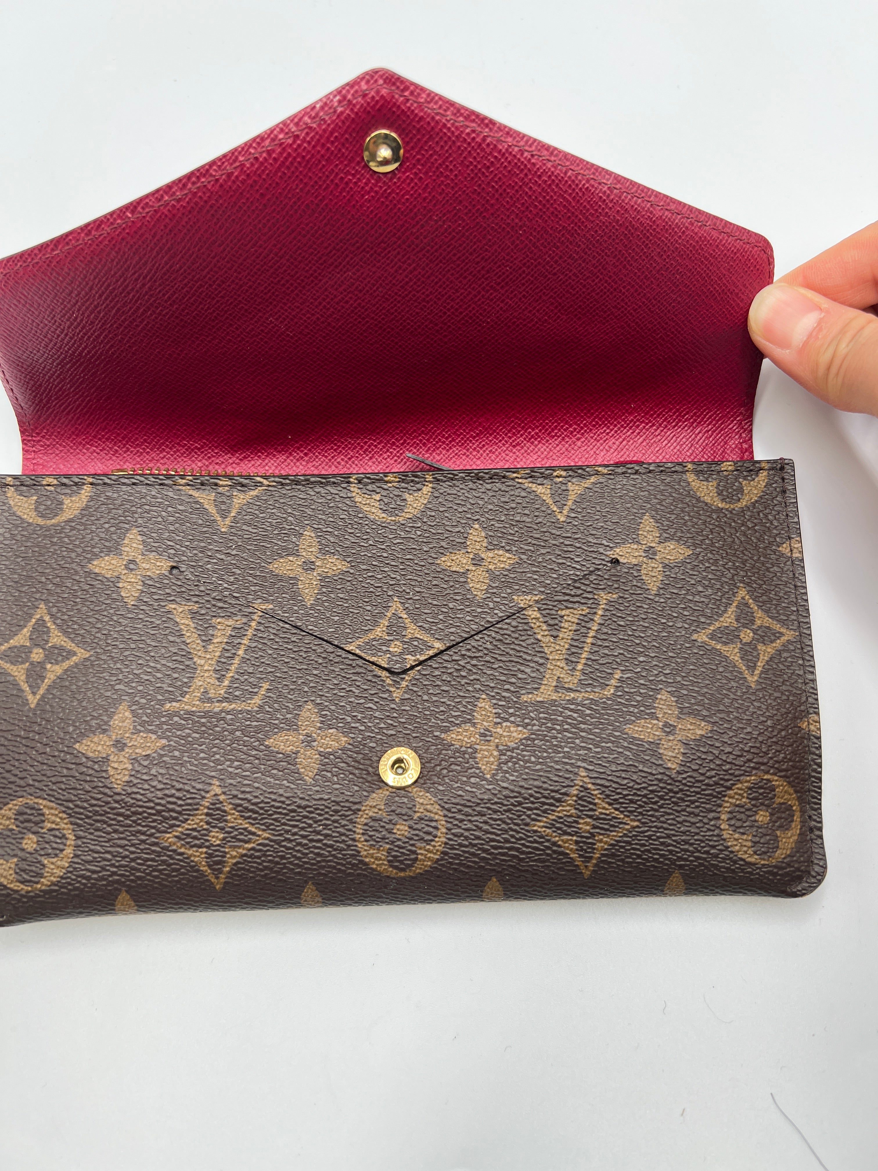 Louis Vuitton Monogram Jeanne Wallet Rose Ballerine