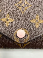 Pre-owned Louis Vuitton Rose Ballerine Monogram Zippy Wallet - Classic Long Wallet