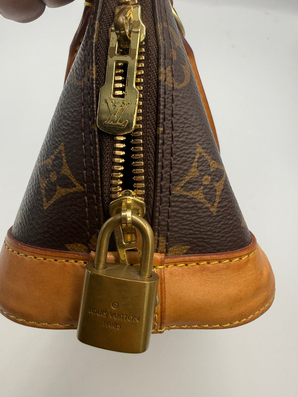 Louis Vuitton Alma BB Monogram Canvas Satchel Bag