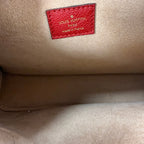 Louis Vuitton Flandrin Bag in Monogram Canvas and Red Calfskin